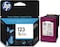 HP 123 Tri-Color Ink Cartridge, Cyan/Magenta/ Yellow - F6V16Ae