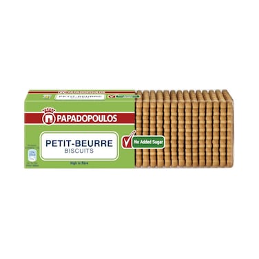 Papadopoulos Petit-Beurre No Added Sugar Biscuits 225g
