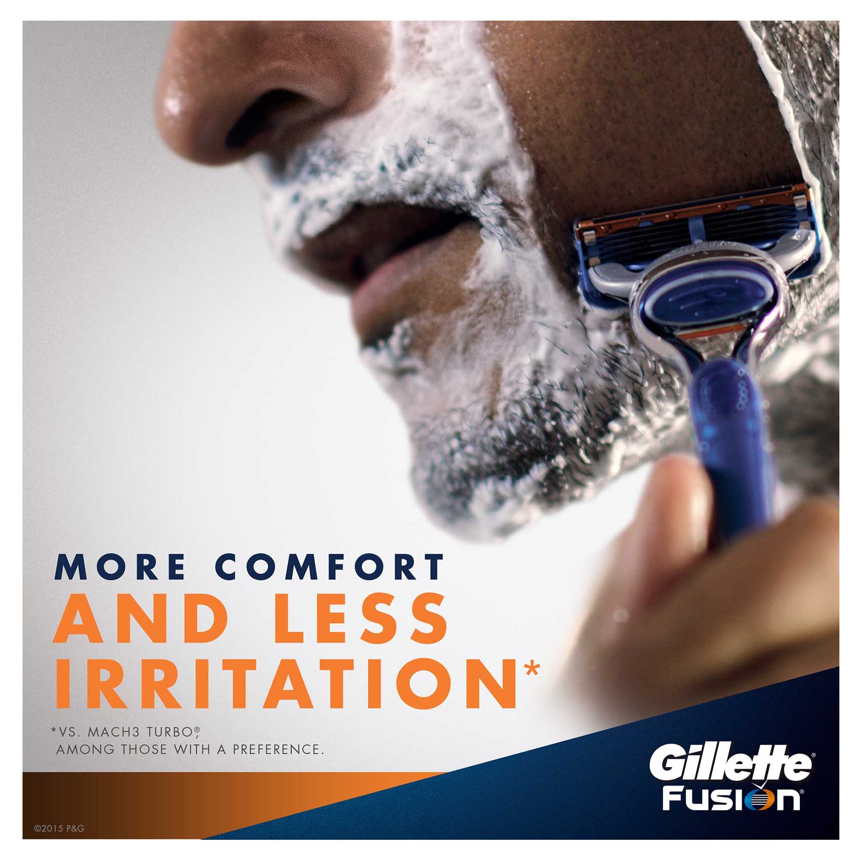 Gillette Fusion Men'S Razor Handle And 2 Razor Blade Refills 2 Count product thumbnail 3