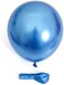 Party Time 25-Pieces 12" Blue Metallic Chrome Balloons, Shiny Latex Balloons For Baby Shower, Bridal Shower, Valentine's Day, Wedding &amp; Birthday Party Decoration - Party Supplies