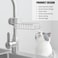 Generic-Kitchen Sponge Holder Brush Soap Organizer Faucet Storage Rack Sink Caddy Sponge Holder Shower Tray Stainless Steel Drainer Shelf