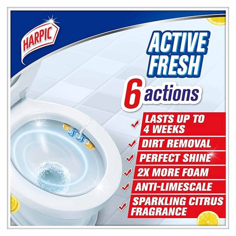 Harpic Fresh Power Toilet Cleaning Blocks - Summer Breeze Scent - 35 gram