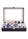 Generic 12 Grids PU Leather Watch Organizer