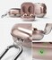 Ringke - Hinge Case Designed for Galaxy Buds Live (2020) Case Hard Shell Protective Cover with Keychain Carabiner - Clear