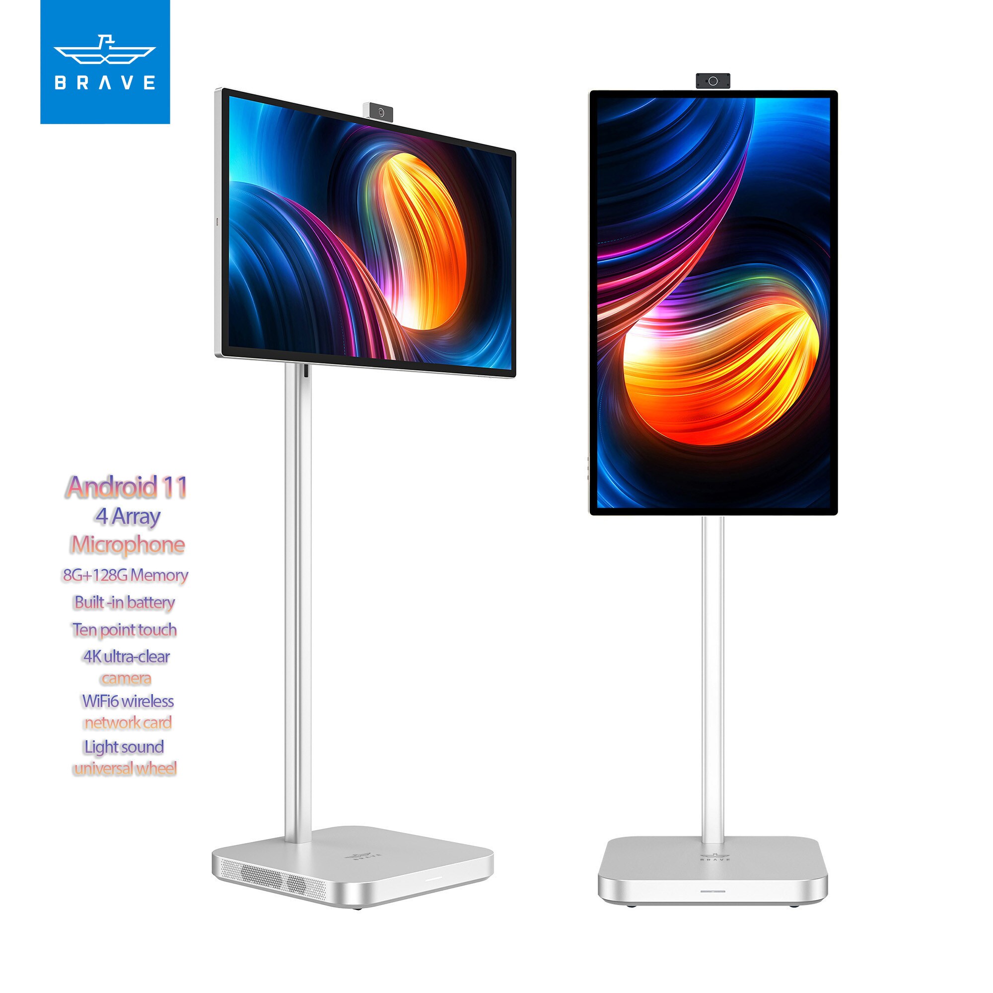 Buy 32-Inch Portable Touch Smart Android Screen Display 3840 x 2160 4K ...