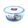Lock &amp; Lock Round Salad Bowl With Lid Clear/Blue 1.4L