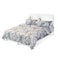 In House Lamar Velvet Bed Frame - King - 200x180 cm - White
