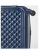 Partner 3-Piece Textured Checkered Luggage Trolley Set, Blue