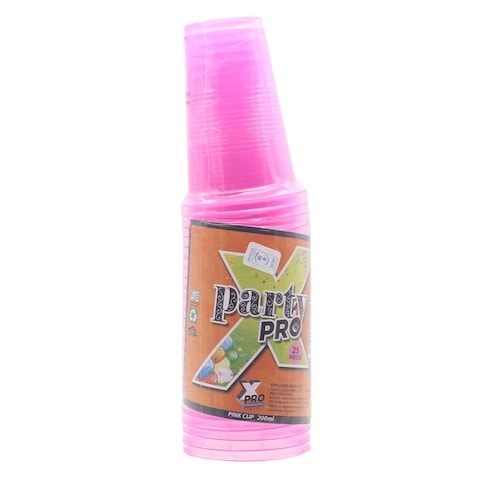 JINICE CUP D72MM 200ML PINK 25S