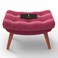 Stool for Living Room Soft Fabric Comfortable Cushion Ottoman Footrest