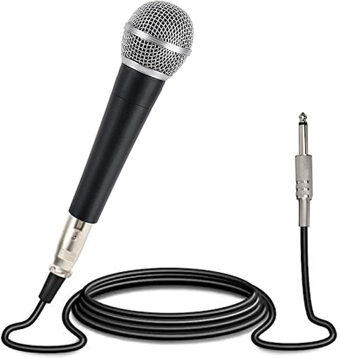 Mike Music Dynamic Vocal Microphone &ndash; Cardioid (Microphone, Black)