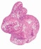 Forum Novelties Easter Glitter Bunny Figure- Pink