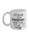 muGGyz Printed Ceramic Coffee Mug White