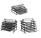 Lavish Metal Mesh Desk Organizer Box Office A4 Paper Organizer Document File [3 Units], Each 1 Pcs