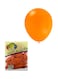 25-Piece 12inch Metallic Orange High-Quality Latex Balloon