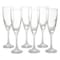 Pasabahce Twist Champagne Flute Set Clear 6 Pieces