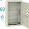 Rubik 60-Keys Metal Storage Cabinet Safe Box Digital Lock, Wall Mounted Key Storage Cabinet Organizer For Hotels Realestate Warehouse Schools Universities Business (Off White)