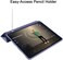 Generic Case For iPad Pro 12.9" 2020 With Pencil Holder, Soft Flexible TPU Back Cover, Auto Sleep/Wake, Multiple Viewing Stand Modes, Midnight Green