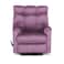 In House Velvet Rocking &amp; Rotating Recliner Chair - Light Purple - AB011