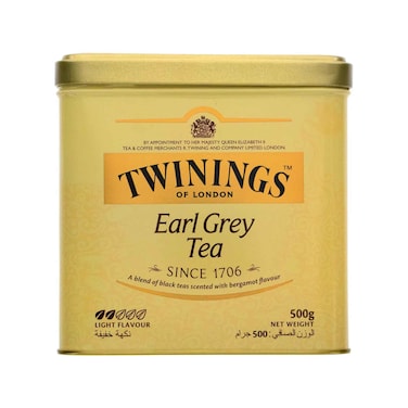 Twinings Earl Grey Tea Light Flavor Tin 500gr