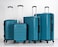 Set of 4 ABS Trolley Luggage With Number Lock 20,24,28,32 Inches