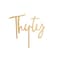 Gold 'Thirty' Acrylic Cake Topper