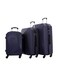 Parajohn PJTR3021 Hardside 3 Pcs Trolley Luggage Set, Navy Blue