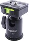 Coopic L30 Camera Video Tripod Ball Head 360 Degree Rotating Panoramic Ballhead With 1/4 Inch Quick Shoe Plate And Bubble Level For DSLR Camera Camcorder Tripod Monopod, Load Up To 11 Pounds/5 Kg