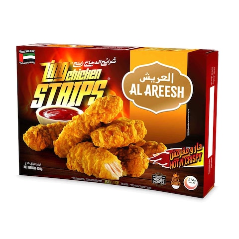 Buy Al Areesh Zing Chicken Strips 420g in UAE