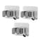 Generic Broom Holder, Broom Gripper Mop Holders Wall Mount, Mop Racks Holders Self Adhesive No Drilling Super Anti-Slip, Broom Mop Dustpan Hanger 3 pack (With Hook)