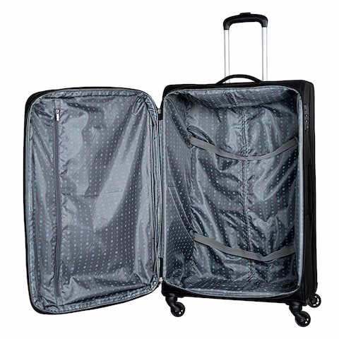 Carlton Elante Softside 4 Wheel Luggage 32x43x69cm Black