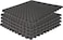 Sky Land 5Pcs. High Density Eva Interlocking Foam Mat Black/Gray, L 104.5 X W 104.5 X H 2.5 Cm Em 9346, Gray-Black