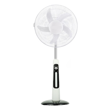 Regina Rechargeable Stand Fan White 16 Inches