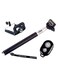 Generic - Selfie Monopod Rod With Clip And Bluetooth Shutter Remote Black/Silver