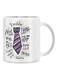 Giftex Tie Print With Super Dad Mug White/Blue/Beige 11Ounce