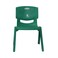 Esqube Baby Chair, Kids Plastic School Study Chair, Green - Pack Of 3