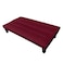 In House Asil 2 In 1 Sofabed Velvet Upholstered - Burgundy