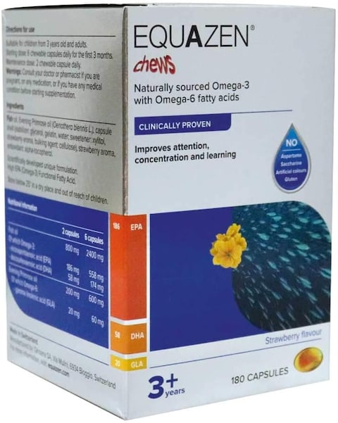 Tml Equazen Omega 6 Fatty Acids For 3+ Years Chewable Capsules 1.