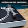 Victrola Hi-Res Carbon Vinyl Record Player, Ortofon 2M Red Cartridge, aptX Adaptive Bluetooth Connectivity, Gold Plated RCA &amp; Preamp Output, Stylish &amp; Sleek Bluetooth Record Player Turntable