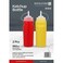 Royalford Ketchup Bottle, 2Pcs 560ml Red And Yellow RF10728   Sauce Bottles With Cap Dispensers For Home Ketchup, Mustard, Mayo, Dressings, Olive Oil, Hot Sauce, Bbq &amp; More