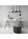 Outad Lovely Cute Three Big Eyes Cat Pattern Bedroom Wallpaper Sticker Black
