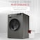 Nobel 6.0 KG Front Load Automatic Washer, 15 Wash Program, 1 Water Intet, LED Indicator, 1000RPM Spin Speed, NWM760RHS Silver