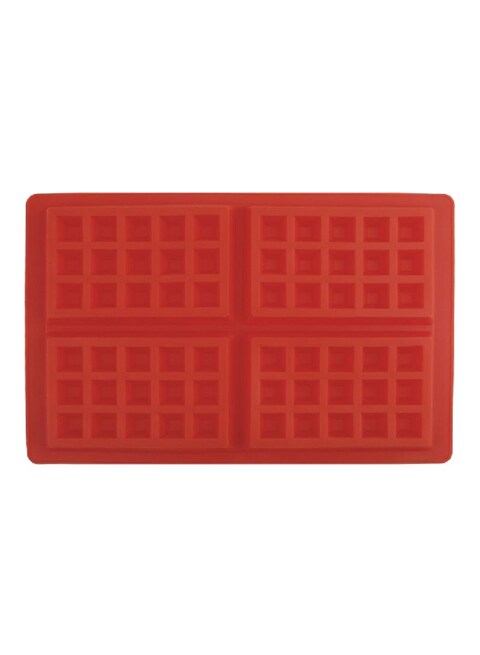 Generic Waffle Baking Mould Red 27X18X2Centimeter