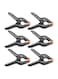 Generic - 6-Piece Spring Clamp Clip Set Black/Orange