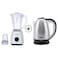 Geepas Stainless Steel Electric Kettle, GK5466 (1500 W, 1.8 L) + Geepas 2-In-1 Multifunctional Blender, GSB44027 (500 W, 1.5 L)