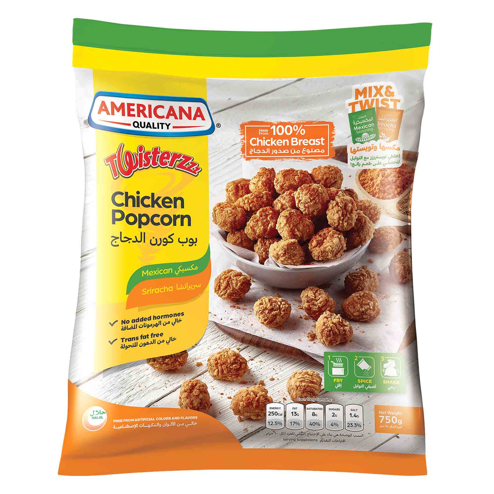 Buy Americana Twisterzzz Chicken Popcorn with Mexican and