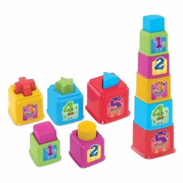 Bebe Baby Square Tower Shape Sorter 