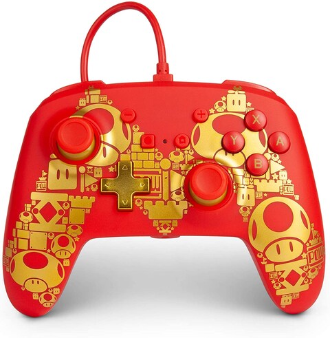 Mario Enhanced Wired Controller for Nintendo Switch - Golden M (Nintendo Switch)