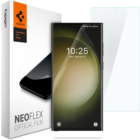 Spigen Neo Flex Optical [2 Pack] designed for Samsung Galaxy S23 ULTRA Screen Protector (2023) Case Friendly Flexible Film - 2 PACK