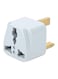 Generic - 3 Pin Universal Adapter Plug White/Yellow